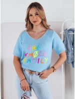 Dámsky sveter FATEL modrý FashionStreet MY2316 Dámsky sveter FATEL modrý FashionStreet MY2316