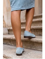 Dámske semišové mokasíny Prestelle blue Dámske semišové mokasíny Prestelle blue