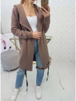 Zateplená bunda s kapucňou mocca