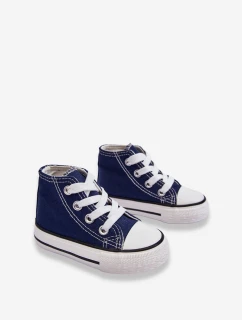 Dziecięce Wysokie Trampki Granatowe Filemon
