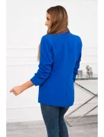 Bunda s chlopňou elegantná chrpová modrá
