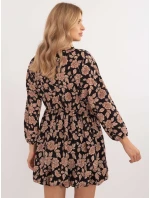 Šaty DHJ SK 19861 7.94 čierno-béžové