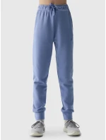 Dievčenské tepláky typu jogger 4F - denim