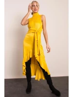 Dámske šaty s dlhšou zadnou stranou 14234 - BSL