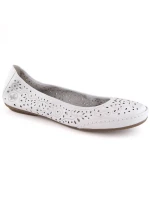 Pohodlná kožená poltopánka Rieker W RKR649 white