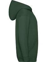 Fruit of the Loom Classic Kids Sweat Jacket Detská mikina s kapucňou 16.2045 fľaškovozelená