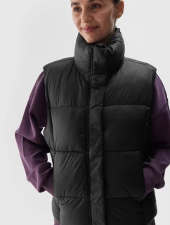 Kamizelka Bezrękawnik Puchowy Z Wypełnieniem Syntetycznym 4F 4FWAW24TVJAF140-20S Czarna