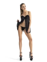 Babydoll & tangá SL020 black - Roxie Luve