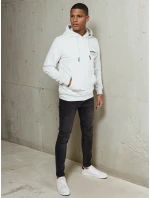 Pánska mikina s kapucňou svetlo šedá FashionStreet BX5690