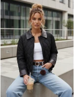 Dámska prechodná prešívaná bunda čierna FashionStreet TY5622
