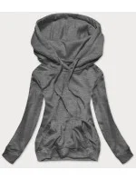 Tmavo šedá dámska mikina (20002)