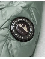 Dámska bunda S'West v khaki farbe s umelou kožušinou (B8389-11011) Dámska bunda S'West v khaki farbe s umelou kožušinou (B8389-11011)