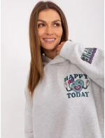 Mikina D10606BA02406D2 svetlo šedá