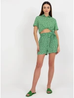Dámske šortky D73770R62159KA zelená - FPrice