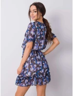 Šaty LK SK 507627.39 čierna a modrá