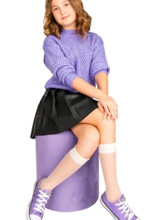 PODKOLIENKY 20DEN HLADKÉ BIELE SM001