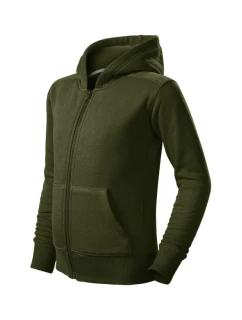 Detská mikina Trendy Zip (vojenská)