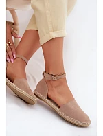 Dámské espadrilky z imitace semiše Vinceza 23-34594 Béžové