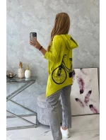 Mikina Kiwi s potlačou kolesa