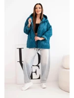 Dámska jarná prešívaná bunda s kapucňou a zipsom Marine