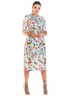 Denné šaty model M201 kvetovaný vzor Infinite You Denné šaty model M201 kvetovaný vzor Infinite You