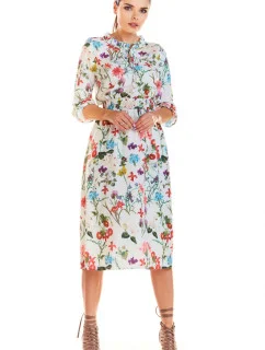 Denné šaty model M201 kvetovaný vzor Infinite You