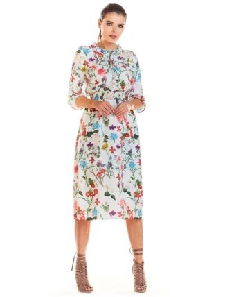 Denné šaty model M201 kvetovaný vzor Infinite You Denné šaty model M201 kvetovaný vzor Infinite You