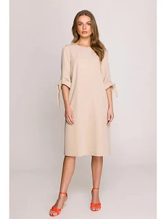 Dámske šaty S393 béžová - Stylove