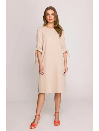 Dámske šaty S393 béžová - Stylove Dámske šaty S393 béžová - Stylove