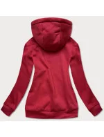 Červená dámska tepláková mikina (W02-35)