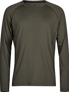 Tee Jays TJ 7022 Športové tričko CoolDry s dlhým rukávom 18.7022 tmavozelené