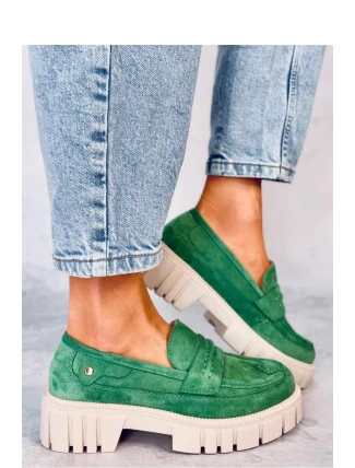 Dámske topánky na vysokej platforme UK132P Green - Seastar Dámske topánky na vysokej platforme UK132P Green - Seastar