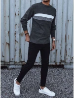 Pánsky tmavosivý sveter FashionStreet WX2210