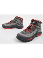 Aku pánska turistická členková obuv Rocket Gore-tex sivá červená