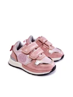Dziecięce Buty Sportowe Rzepy Memory Foam System Big Star KK374180 Różowe