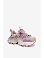Kožené semišové dámske tenisky GOE TT2N4026 purple Kožené semišové dámske tenisky GOE TT2N4026 purple