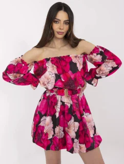 MI SK šaty A1447.84 čierno-ružové