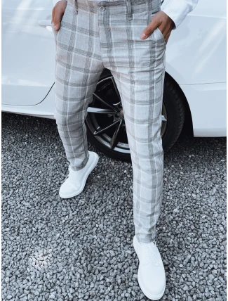 Svetlošedé pánske nohavice FashionStreet UX4405