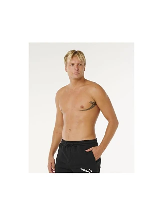 Pánske nohavice RIP CURL Icons Of Surf Trackpant, čierne Pánske nohavice RIP CURL Icons Of Surf Trackpant, čierne