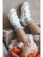 Dziecięce Trampki Na Rzepy BIG STAR HH374199 Białe