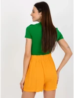 Šortky D73760R62159KA svetlo oranžová