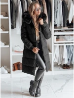 Dámska zimná bunda s kožušinou TREVERSE black FashionStreet TY4498 Dámska zimná bunda s kožušinou TREVERSE black FashionStreet TY4498