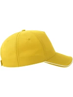 Atlantis Headwear Recy Five Piping – 5-panelová sendvičová čiapka 33.0282 žltá/biela