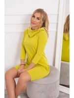 Šaty s kapucňou a kiwi vreckami