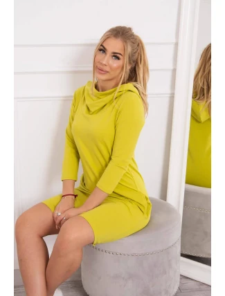 Šaty s kapucňou a kiwi vreckami