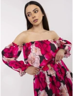 MI SK šaty A1447.84 čierno-ružové