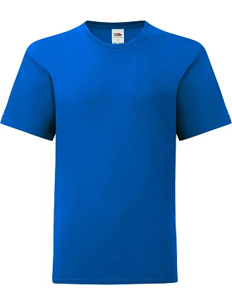 Fruit of the Loom Kids Iconic 150 T Detské tričko 16.1023 kráľovská modrá