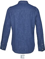 NEOBLU Bennett Pánska džínsová košeľa 24.4796 stone wash NEOBLU Bennett Pánska džínsová košeľa 24.4796 stone wash
