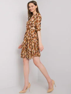 Šaty DHJ SK 11332.67P svetlohnedé