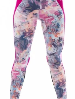 Dámske dlhé legíny s kvetinovým motívom A6102 - Litex